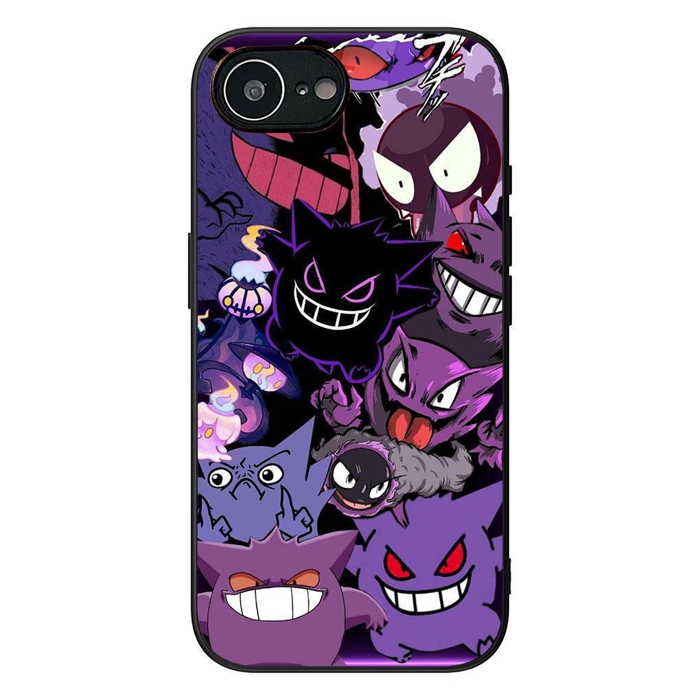 Soft Phone Cover for Samsung Galaxy S25 S24 S23 FE Plus Ultra S7 Edge A16 A15 5G S25+ Case P-Pokemons Gengar P-Pikachus Cute