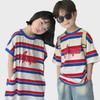 Sibling Summer Outfits: Kids' Striped T-Shirt and Dress Set