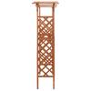 Vidaxl Pergola With Gate, 116X40X204 Cm, Solid Fir Wood