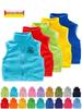 Kids' Fleece Vest for Boys & Girls, Thick Outerwear for Spring To Winter, Kindergarten Uniform with Logo Print