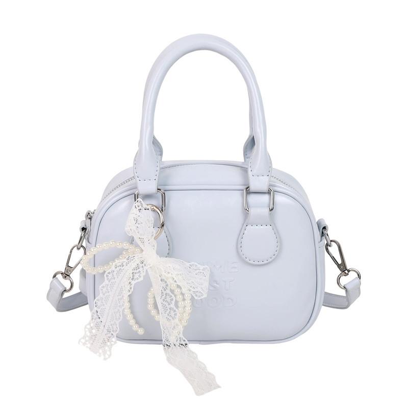 Spring and Summer Popular Korean Niche High-end Portable Bowling Bag Casual Versatile Temperament Foreign Style Messenger Women's Bag