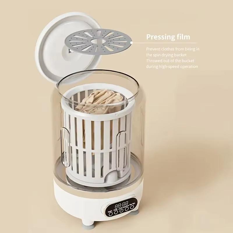 Mini Turbo Washing Machine Fully Automatic Small USB Charging Portable Sock and Underwear Specific Washing Dehydrate Machine