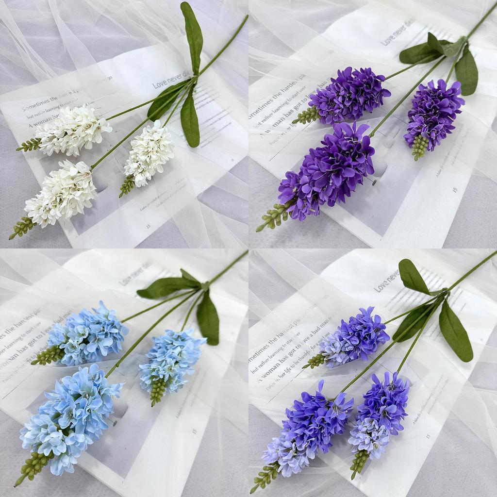 Artificial Lavender Flowers For Wedding Decor And Photo Props With Silk Material