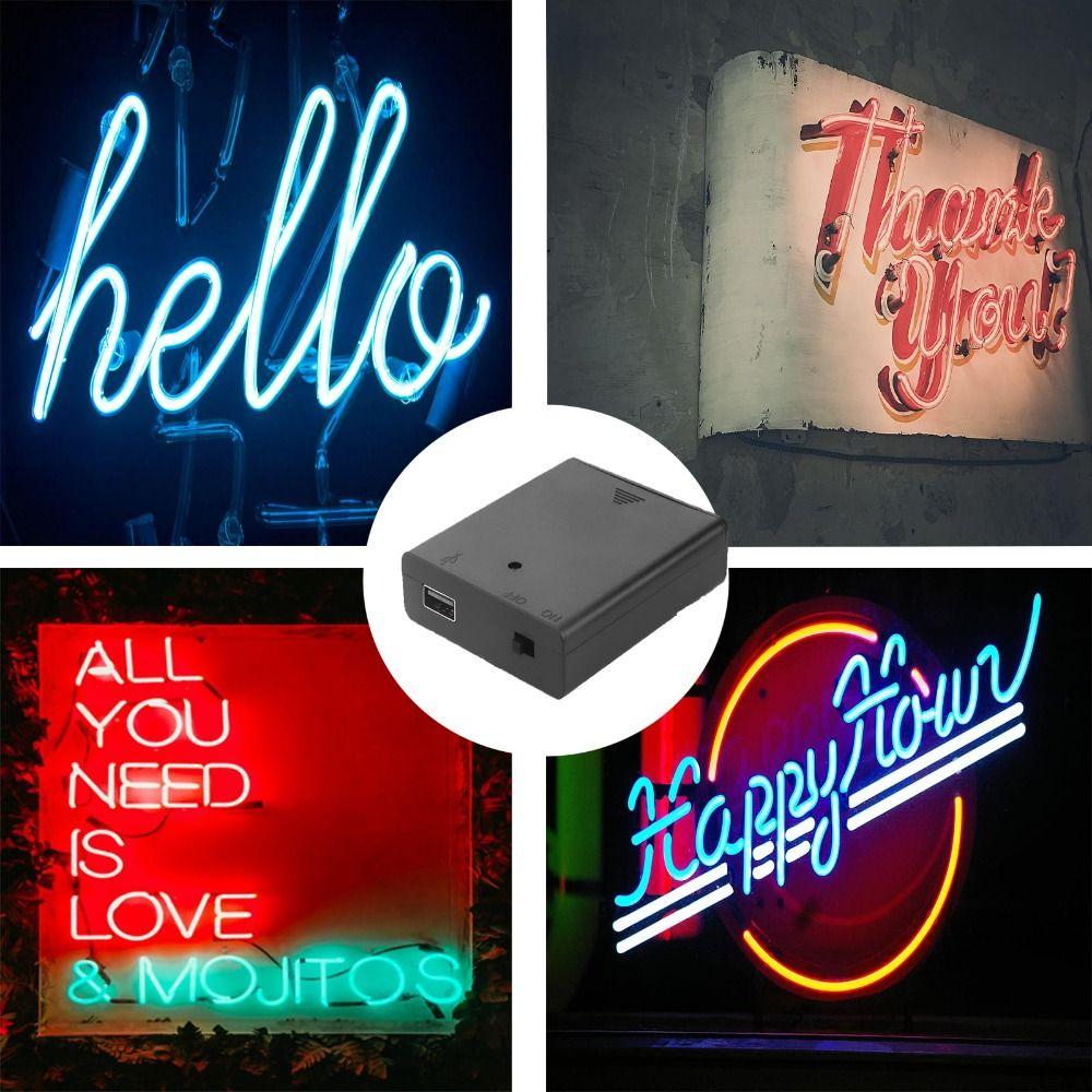 Long Lasting USB Battery Pack AA  Battery LED Lights Adapter Power Supply  Party Decorations