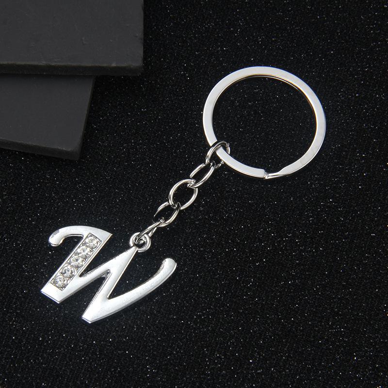 Simple Personality 26 Letters Versatile Keychain European and American New English Creative Luggage Keyring