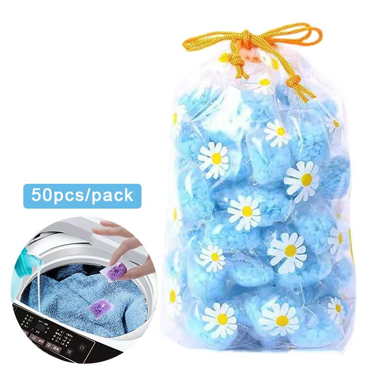 50Pcs Wäsche Duft Perlen Granulat saubere Kleidung Wäsche Weichspüler langlebig