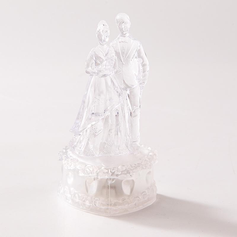 1PC luce notturna per coppia matrimonio nuovo acrilico luminoso regalo per le vacanze
