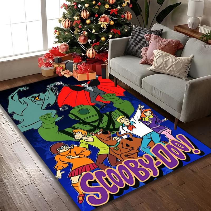 SCOOBY-DOO Carpet, Non-slip Office Chair Rug, Digital Print Home Area Rug, Unique Festival Decorations