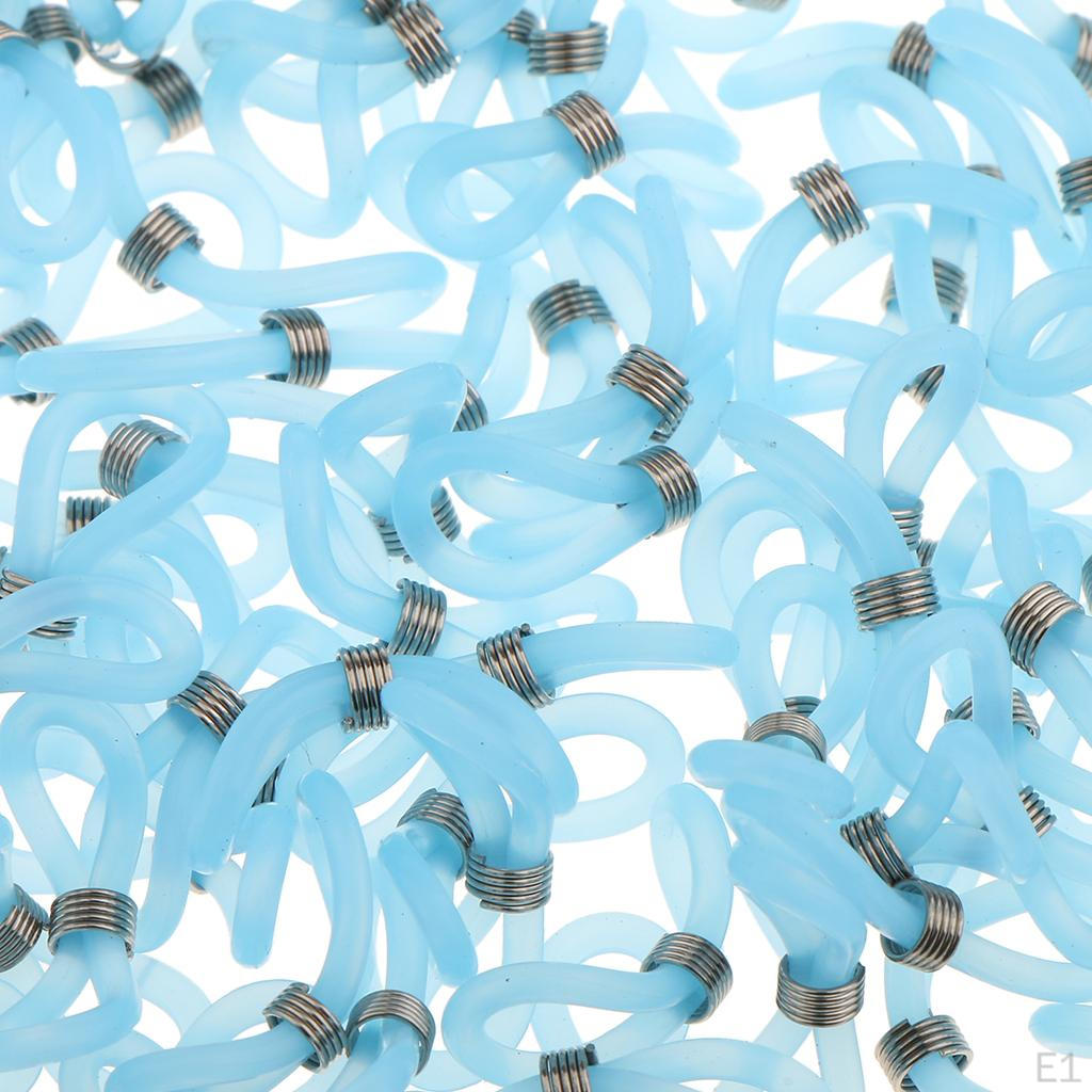 100 Pieces Of Eyeglass Strap, Chain, Gums, Rubber Loop, Eyelets, In Various