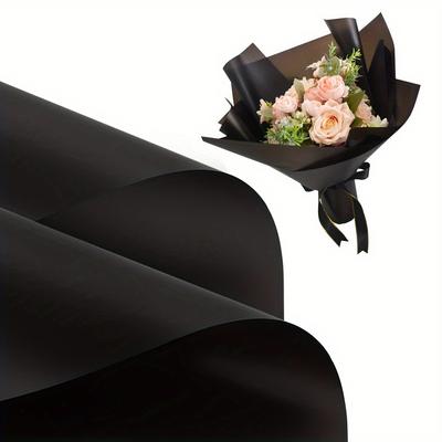 2packs-20Pcs/pack Matte Floral Wrapping Paper Waterproof Flower Bouquet Wrapping Paper Craft Wrapping Paper (22.8x22.8 In)