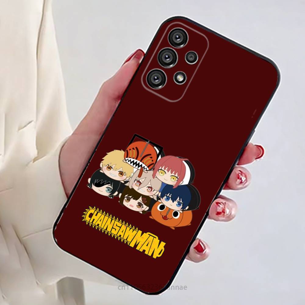 Anime C-Chainsaw Man Phone Case for Samsung Galaxy A73,23,53,33,14,24,13,72,22,52,32,54,A34 Soft Cover