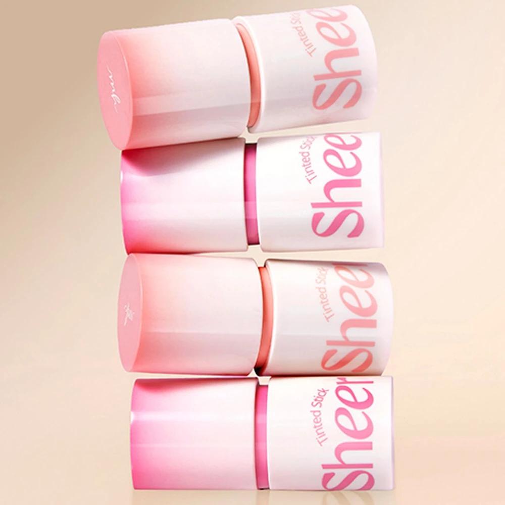 Tinted Sheer Stick Blusher (Full-size product + Free Puff) 01 Sheer Blossom