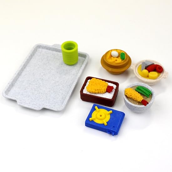 Iwako Eraser Meal Set, 10 Pieces, Blister Pack SCER981035
