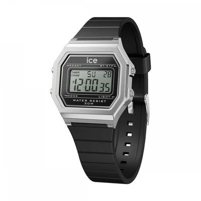 Authorized Distributor [Ice Watch] Ice Watch Digital Ladies 022063 ICE Digit Black Silver Small