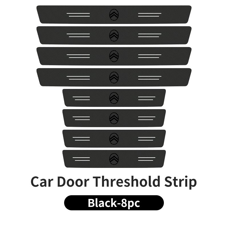 Door Sill Trim Protective Cover Adhesive Strip Sill Protector Auto Sticker For Citroen C4 C3 C5 C1 C2 VTS Berlingo Celysee Xsara