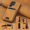 Zakelijk Leren Telefoonhoesje Voor Samsung S25 Edge S24 Ultra S22 S20 S21 S23 FE Note 20 Plus Portemonnee Kaartsleuf Standaard Hoesje