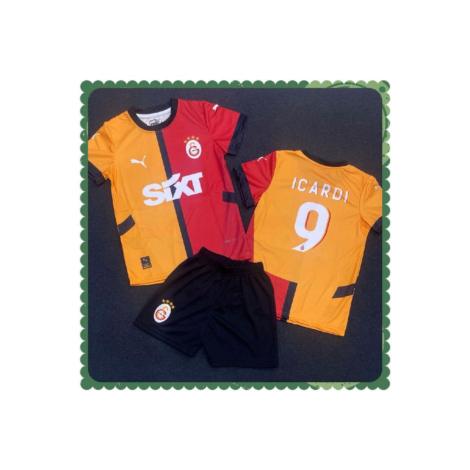 

Glatsary-icardi красный комплект из 2 детских футбольных футболок сезона 2024/2025 3-4 Yaş красный