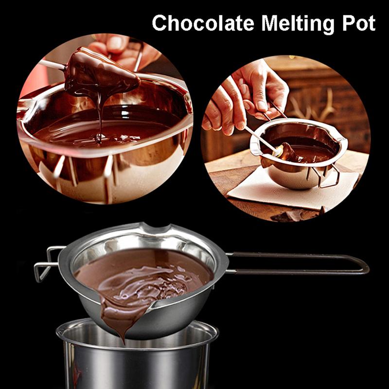 Langer Griff Wachs Schmelztiegel DIY Duftkerze Seife Schokolade Schmelztiegel