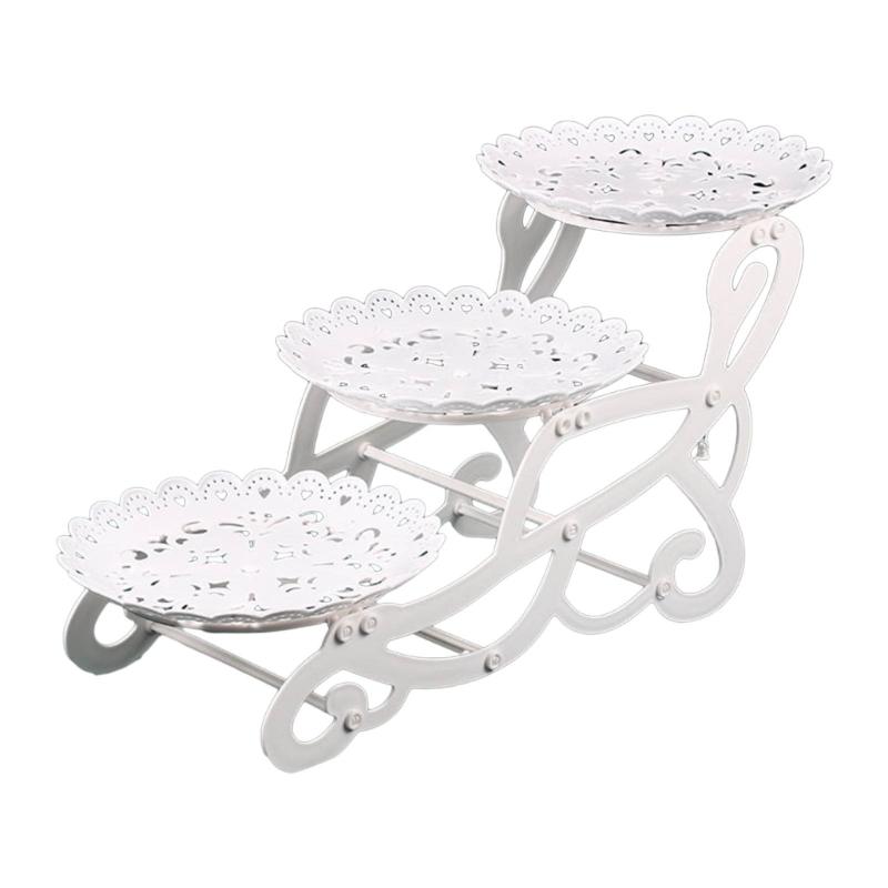 Cake Stand Birthday Cake Rack 3 Tiers Cupcake Display Holder Snacks Fruit Plate Wedding Party Tray Dessert Table Decor