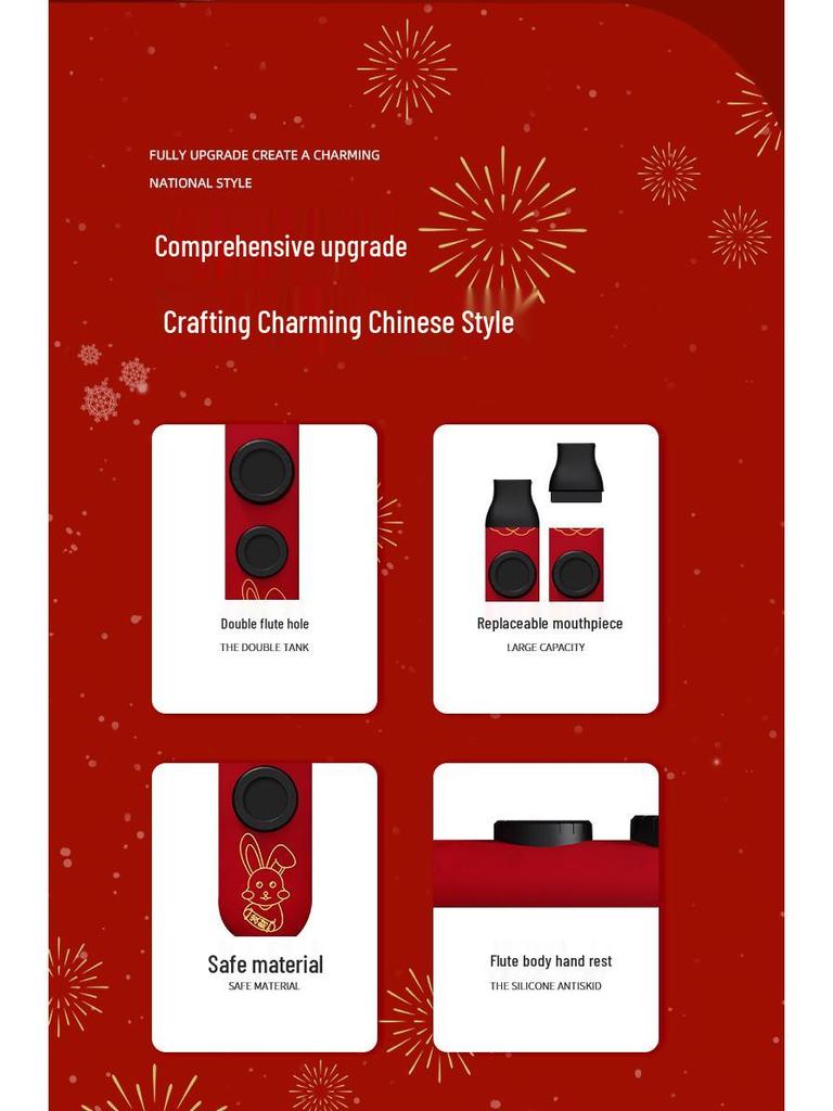 Mini flétna kazoo s membránou s dvojitým jazýčkem, ústní nástroj