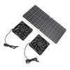 Solar Powered Exhaust Fan 16W Monocrystalline Silicon Solar Panel Dual Ventilation Fan Kit for Pet House Chicken Coop Greenhouse