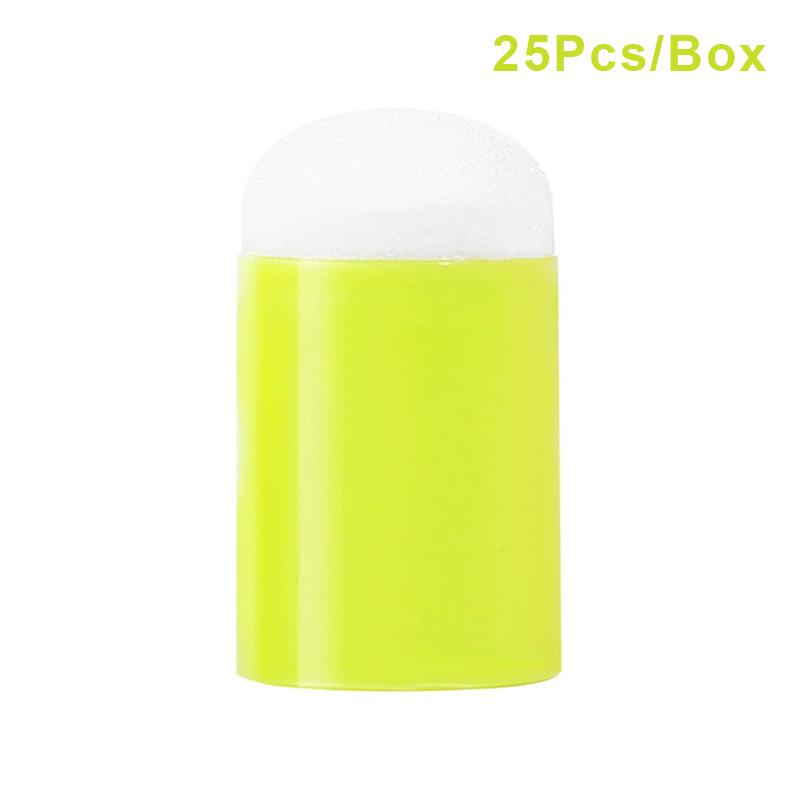 Finger Daubers Sponge Face Paint Foam 25 Pieces Craft Set Body Painting Drawing Sponge Dauber Chalk