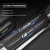 1/4/5Pcs Car Door Sill Scuff Plate Decor Carbon Fiber Stickers For ES350 IS350 LS400 RX330 IS300h RX400h GS300 LX570 LS460