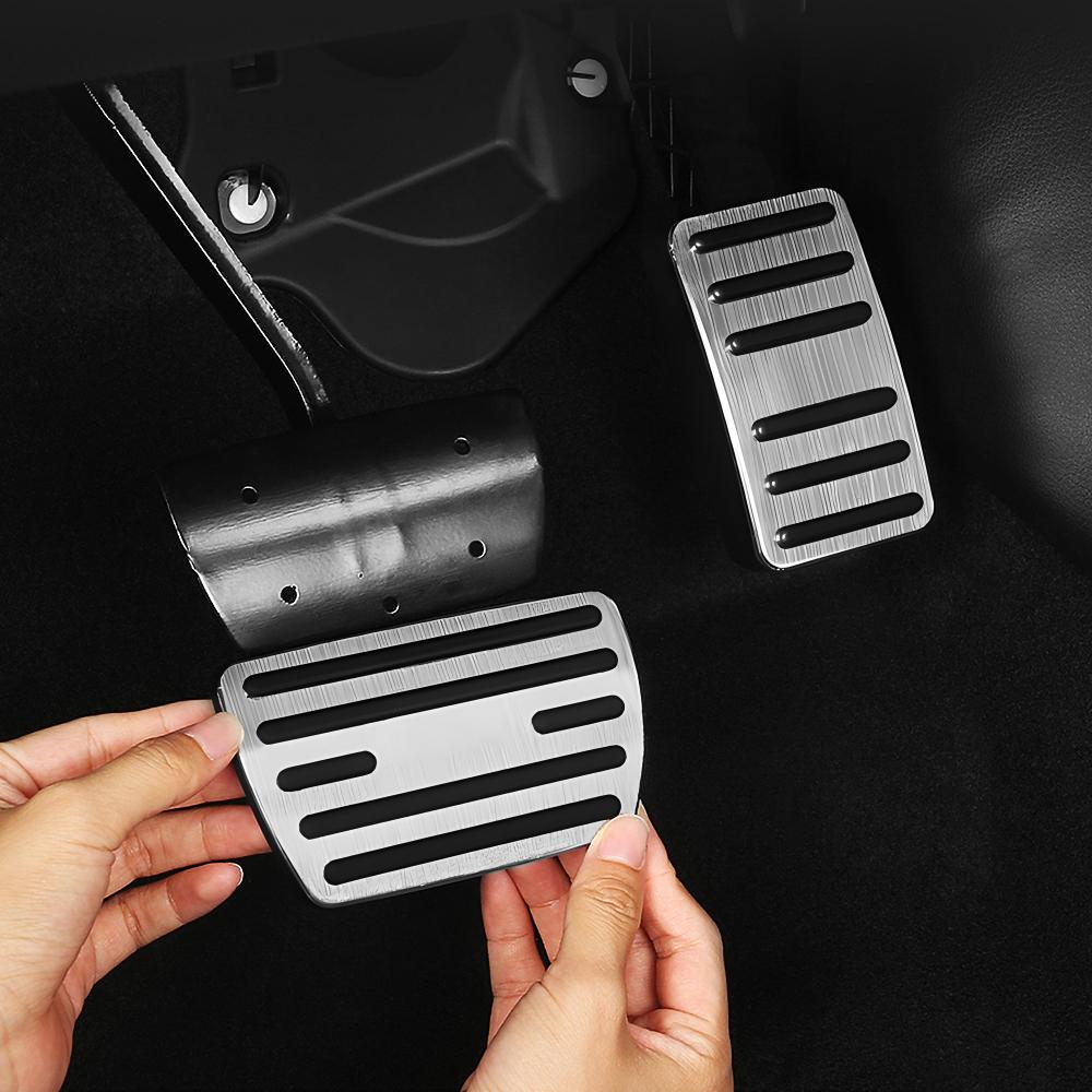 Aluminum Car Fuel Accelerator Brake Pedals Cover Non-Slip Case Pads Accessories For Honda CR-V CRV 6th Gen 2023 2024 2025 Hybrid