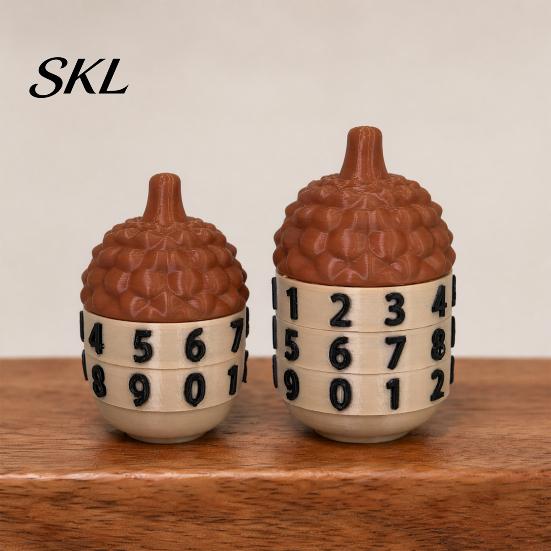 HP Counting Prop 3D Printed Acorn Tracker, Shape Life Counter, 2/3 Digits 3-digit Counter Rotating Tools Accessories for Tabletop Card Game
