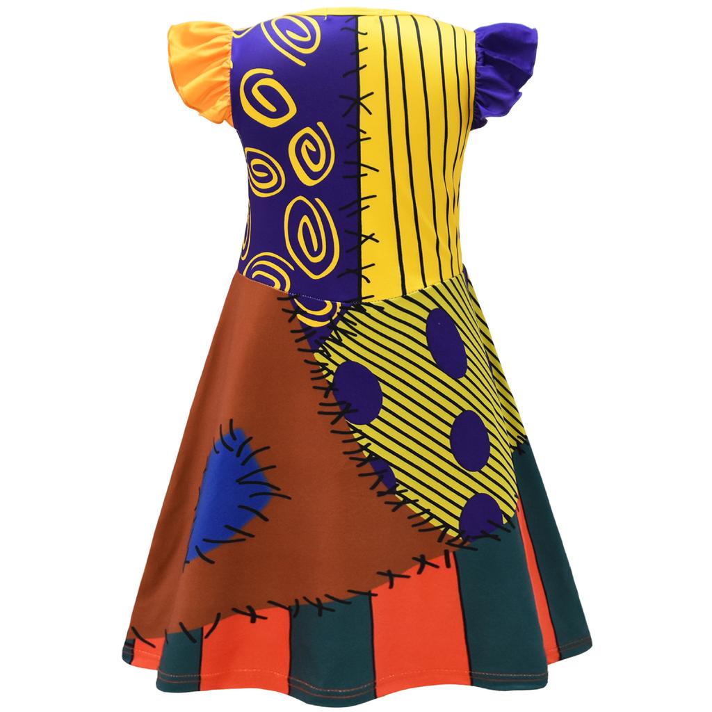 Christmas Eve Horror Sally Girl Dress, Halloween Children'S Skirt + Bag 82151