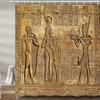 Shower Curtain Hieroglyphics Alphabet Symbols Cool Egypt Letters Drawing Bathroom Polyester Fabric Bath Curtain