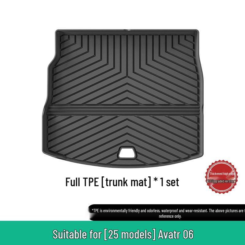 Compatible 25 Avatr 06 Car Floor Mats: Vehicle-Specific, All-Weather TPE with Trunk Mat