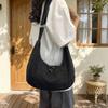 Schoolbag1011 new denim retro versatile simple large capacity commuter casual fashion messenger bag shoulder bag women's bag