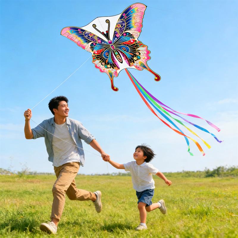 Octopus Kites With Handle Line Flying Toys Kids Outdoor Sports Summer Beach Game Walk In Sky Nylon Kite