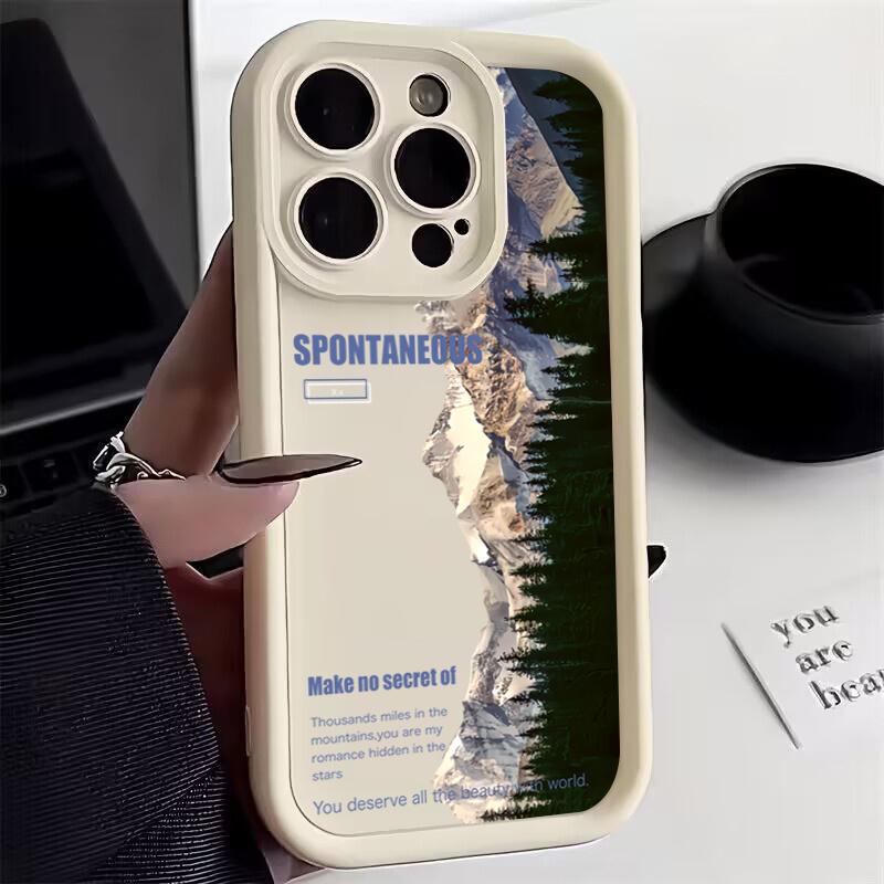 

Retro Train Mountain Landscape Art Case Phone Case for iPhone 17 16 15 14 13 12 11 Series Pro Max Plus Double Layer Protection iphone 16 ProMax