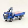 1:50 Scale Truck With Crane Toy Car Engineering Vehicle Diecast Model Educational Collection Gift For Kid