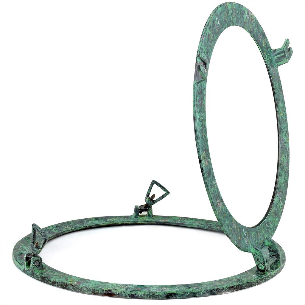 Aluminum Porthole Mirror 17inch W/Antique Green Finish - Nautical Decor V1D-WPR-9U5