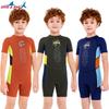 2.5MM Diving Suit Children's Swimsuit Men's Middle School Senior One-piece Short-sleeved Warm Surfing Sun-protected Jellyfish