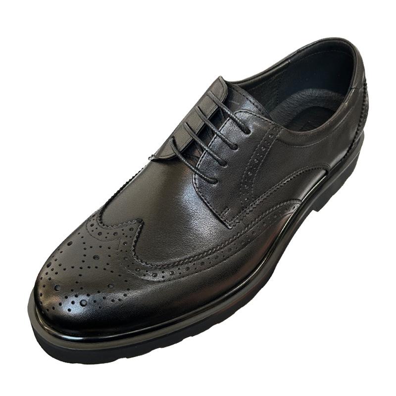 Light Bottom Brock Carved Leather Shoes Men'S Business Dress Leather Breathable Commuter Suit Work British Men'S Leather Shoes