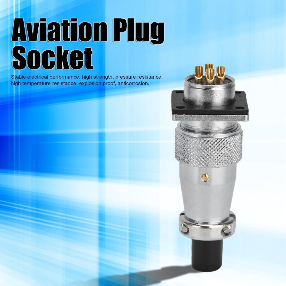 WS20 Aviation Male Female Plug Waterproof Cable Connector  DC Applications