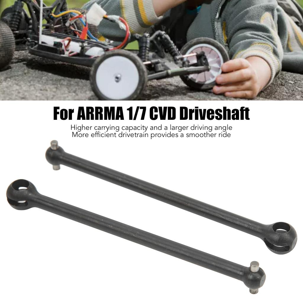 2PCS RC Front and Rr CVD Drive Shaft Steel RC Driveshaft Dogbones For   1/7 1/8 RC Cars