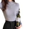 Women's Stylish Slim Fit Knitted Half Turtleneck Sweater - Long Sleeve Autumn/Winter Top