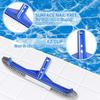 Swimming Pool Scrub Brushes Pool Floor Wall Cleaning Tool Curved Edges Pool Brushes Head for Cleaning Pool Wall