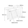 Laundry Basket Tower with Casters Wide & Low 35L White Yamazaki Jitsugyo Drum Type Washing Machine Large Capacity Laundry Box Basket Laundry Laundry