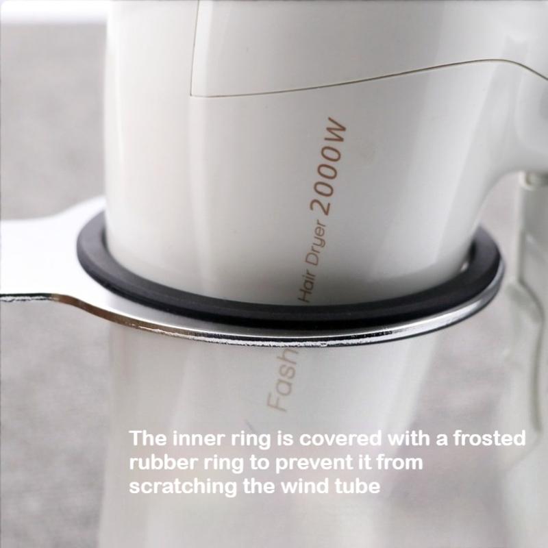 Wall Mounted Hair Dryer Holder Rack Hanger Hair Salon Home Bathroom Hairdryer Storage Shelf Organizer Blower Rack Barber Tools