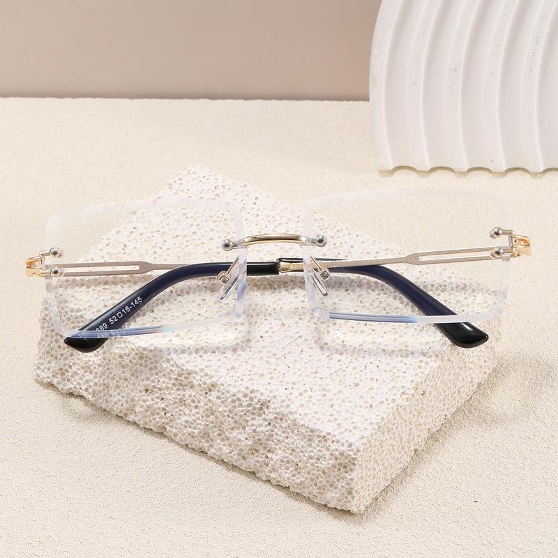 

Square Shape Sunglasses For Women Rimless Cut Edge Anti-Glare Men Sun Glass European American Sunglasses Woman