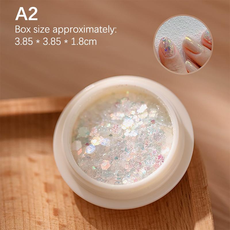 1 Box Mixed Nail Glitter Sequins Flakes Nail Art Powder Decoration Gel Polish Manicure Accessories Supplies
