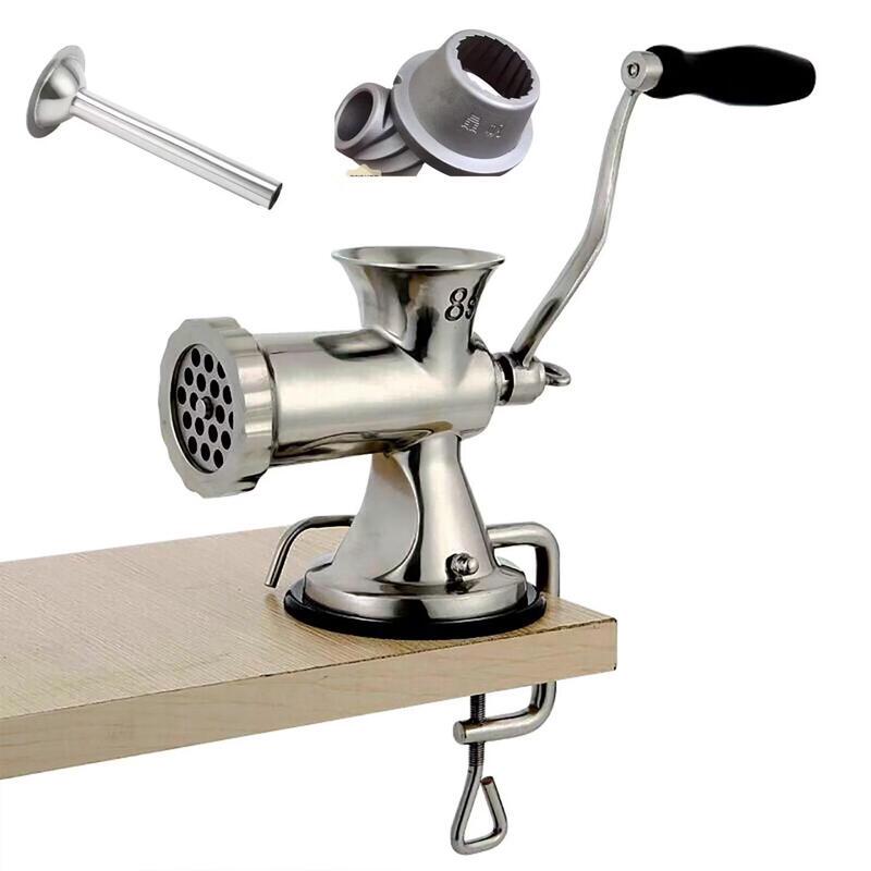 Short Cloud Stainless Steel Manual Meat Grinder