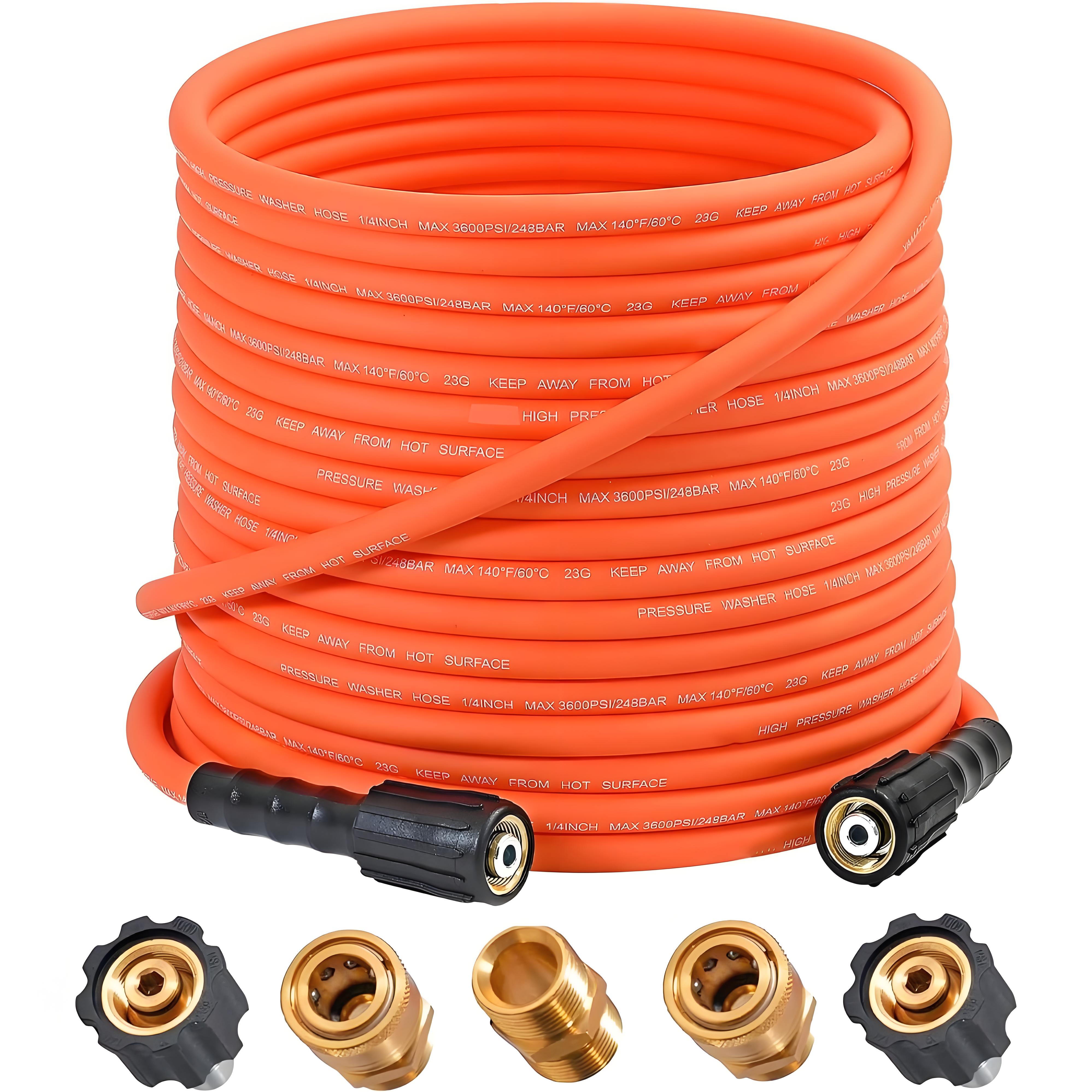 

Подходит для удлинительного шланга для мойки высокого давления Karcher, шланг для воды из ПВХ-материала для мойки высокого давления длиной 0,5–50 метров 1M оранжевый