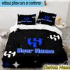 3pcs Custom Name Al Hilal FC Crest Bedding Set Includes 1 Duvet Cover & 2 Pillowcases for All Seasons Dormitory Home Decor Christmas gifts